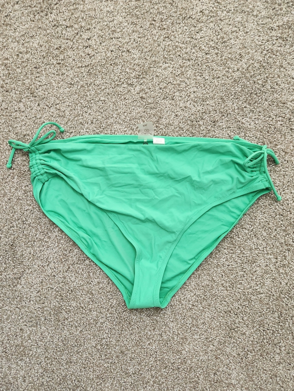 *NWT* Calia Adjustable Tie-Side Women's Bikini Bottom in Bright Green
